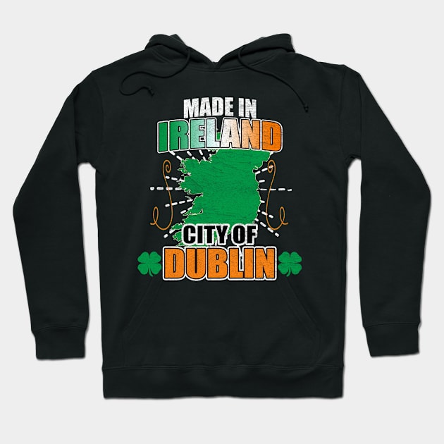 Made In Ireland Distressed Hoodie by funkyteesfunny